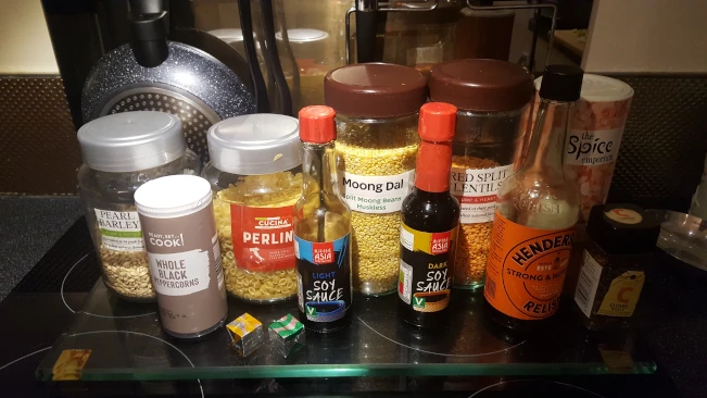 store cupboard ingredients for chicken soup ingredients