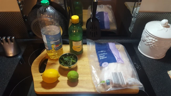 ingredients for fish fillets